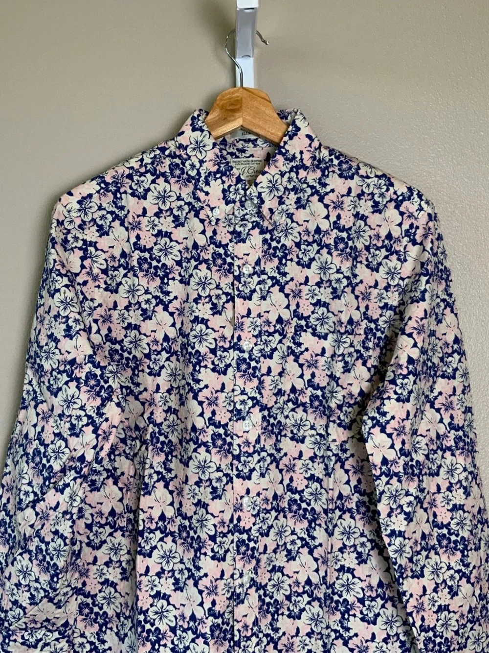 J. Crew Slim Stretch Secret Wash Cotton Poplin Button Down Shirt